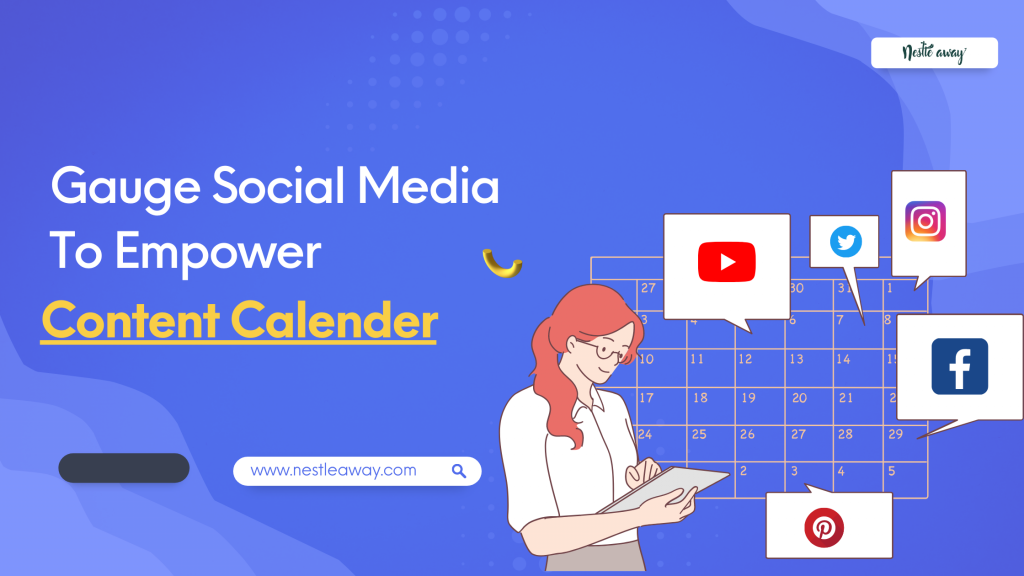 Content calendar with social media